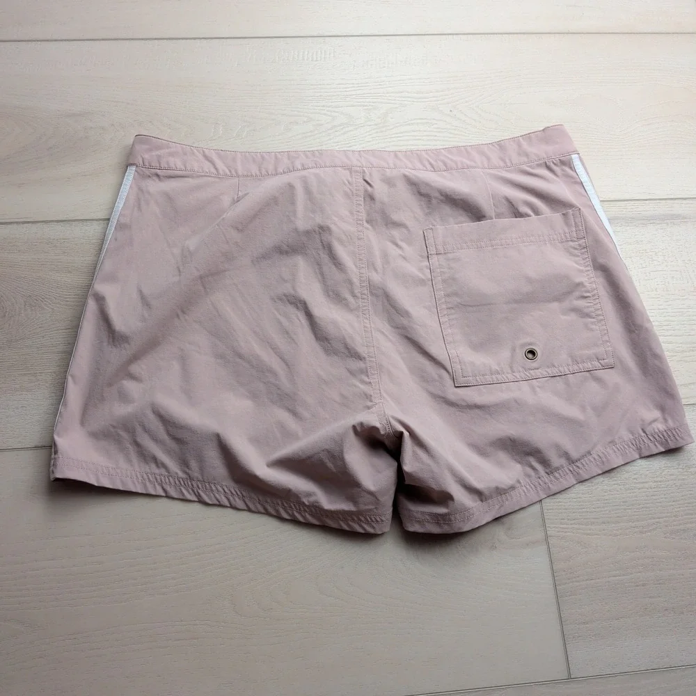 Dandy‎ Del Mar Gaucho Board Shorts Swim Trunks Mens 36 Pink Striped Retro